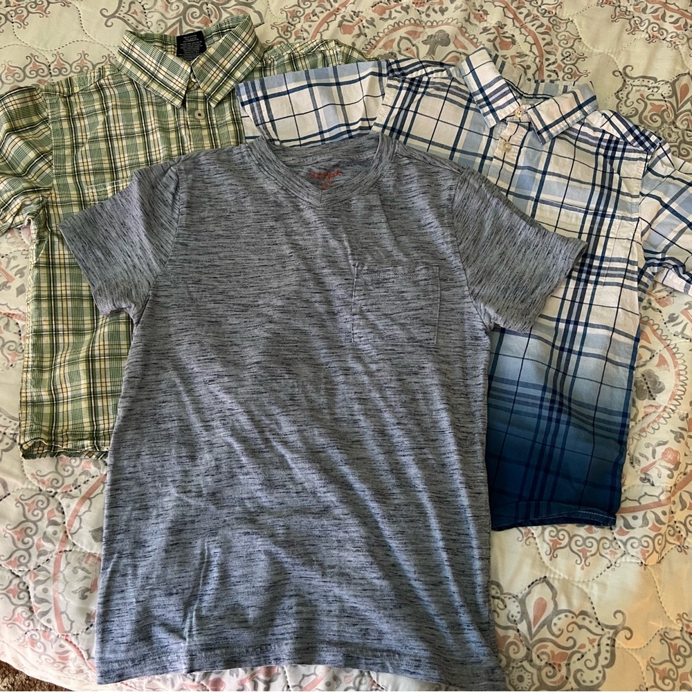 3 Shirts Boy’s Size Medium (8). 1 Cat & Jack medium